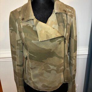 Anthropologie Marrakech Moto Jacket, Camo, Size XS, NWT